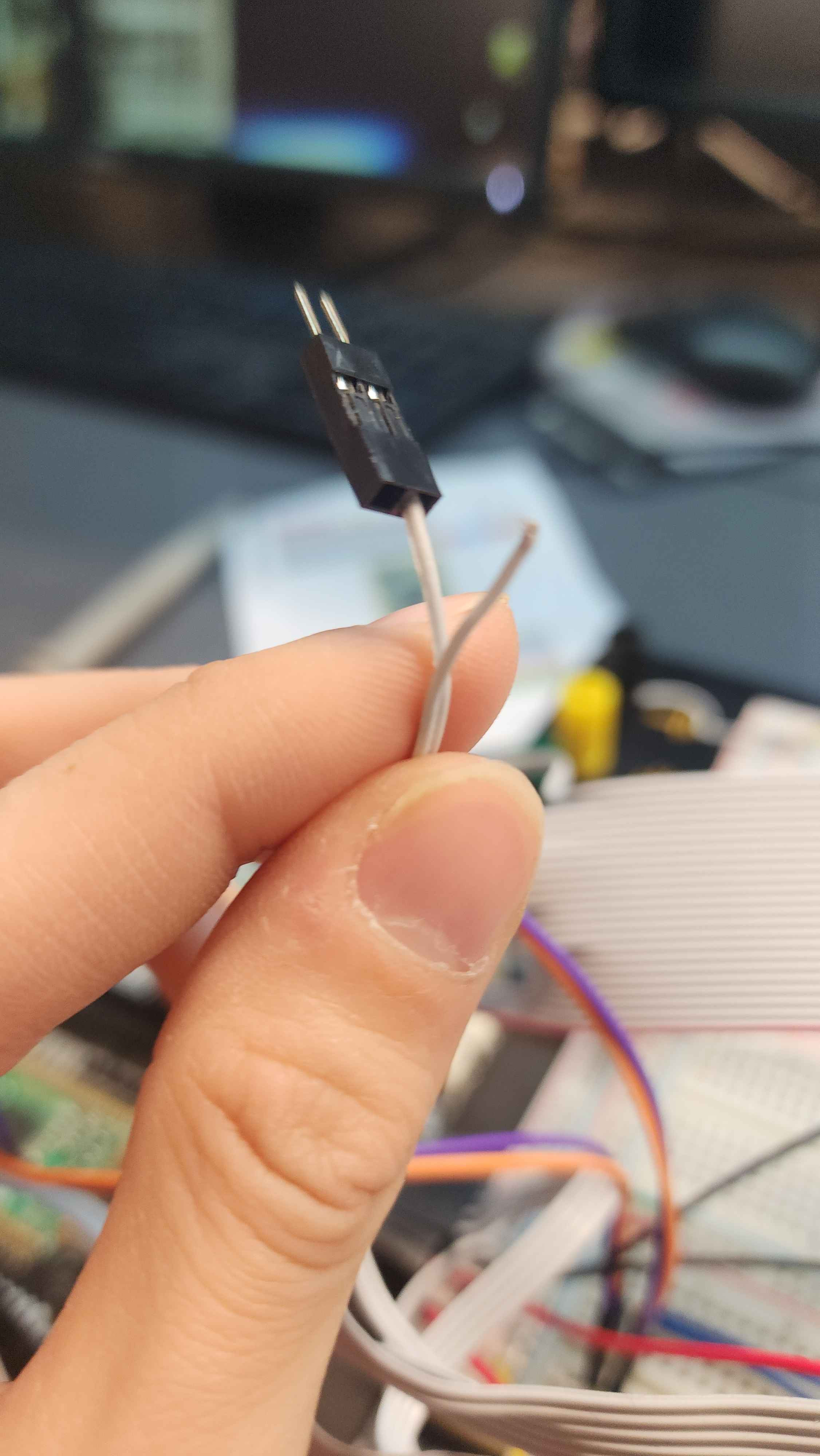 a broken crimp connection